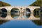 Tiber river and Sisto bridge in Rome, Italy