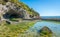 Tiberio`s Villa, roman ruins near Sperlonga, Latina province, Lazio, central Italy.