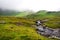 Tiberthwaithe Beck running though the moorland