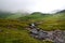 Tiberthwaithe Beck running though the moorland