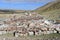 Tibet. Buddhist prayer stones with mantras and ritual drawings on the trail from the town of Dorchen around mount Kailash