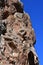 Tibet, fragment of one of the geoglyphs - horse ears at Cape Tam Chok Ngangpa Do on lake Nam-TSO Nam Tso, 4718 meters above sea