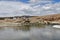 Tibet, Ganga Chu river connecting Manasarovar and Rakshastal lakes, in summer