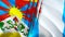Tibet and Guatemala flags. 3D Waving flag design. Tibet Guatemala flag, picture, wallpaper. Tibet vs Guatemala image,3D rendering