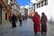 Tibet, Lhasa, China, June, 02, 2018.   Buddhists make Kora around the Jokhang Temple