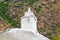 Tibet, Lhasa. One of the ancient buddhist stupas in Pabongka monastery