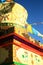 Tibet Pagoda with pray flag in Yunnan, China