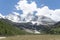 Tibet snow mountain with Grassland