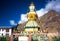 Tibet stupa in Himalayas mountains, North India