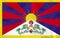 Tibet waving flag. Tibet national flag background texture