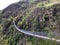 Tibetan bridge Carasc or Ponte Tibetano Valle di Sementina or Tibetische Brucke Carasc, Monte Carasso