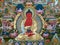 Tibetan Buddhist thangka, traditional painting depicting Buddha