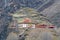 The tibetan buddism temple on the mountain in Litang county of Ganzi Prefecture