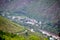 Tibetan dwellings in high mountain forests in tibet