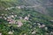 Tibetan dwellings in high mountain forests in tibet