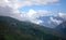 Tibetan dwellings in high mountain forests in tibet