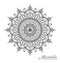 Tibetan mandala decorative ornament design