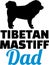 Tibetan Mastiff dad silhouette