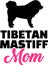 Tibetan Mastiff mom silhouette