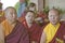 Tibetan Monks seated for Amitabha Empowerment Buddhist Ceremony at Meditation Mount in Ojai, CA