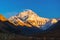 Tibetan plateau scene-Everest(Mount Qomolangma) sunset