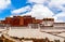 Tibetan plateau scene-Potala Palace and prayer Pagodas