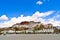 Tibetan plateau scene-Potala Palace and prayer Pagodas