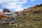 Tibetan prayer flags in Himalayas