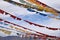 Tibetan prayer flags in Himalayas