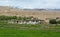 Tibetan stone houses on the hill in Ladakh, India