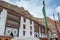 Tibetan traditional building and square of Hemis monastery in Leh, Ladakh, Jammu and Kashmir