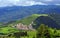 Tibetan village in mountains