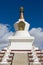 Tibetan white Pagoda with blue sky