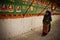 A Tibetan woman pilgrim of Tashilompu Monastery Shigaste Tibet