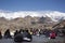 Tibetans wait at Thiksey monastery and Namgyal Tsemo Gompa before respect pray in tibet ceremony festival at Leh ladakh in India