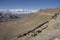 Tibetans wait at Thiksey monastery and Namgyal Tsemo Gompa before respect pray in tibet ceremony festival at Leh ladakh in India