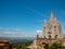 Tibidabo Cathedral. Temple of the Sacred Heart of Jesus at Mount Tibidabo. Barcelona, Spain.