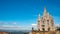 Tibidabo Cathedral. Temple of the Sacred Heart of Jesus at Mount Tibidabo. Barcelona, Spain.