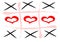 Tic tac toe game and I love you, vector hand drawn noughts and crosses