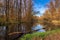 Ticino river and forest panorama