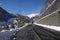 Ticino (Switzerland) - Via S. Gottardo with snow