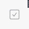 Tick, consent, linear style sign for mobile concept and web design