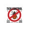 Tick control, dangerous parasite insects warning