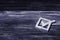 A tick in government elections. Choice of candidate. The democratic process. The right choice, the best option. The strategy of c
