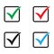 Tick icon. Check mark, verify icon, vector symbol.