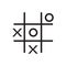 Tick Tack Toe Vector Icon Illustration on white background.