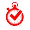 Tick timer vector icon