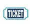 ticket entrance isolated icon