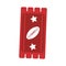 Ticket game american football icon abstract