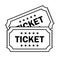 Ticket linear icon